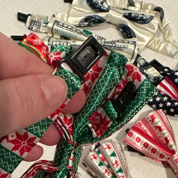 Lot of 8 Fun Mixed Patterns Men’s Bow Ties - Picture 4 of 5